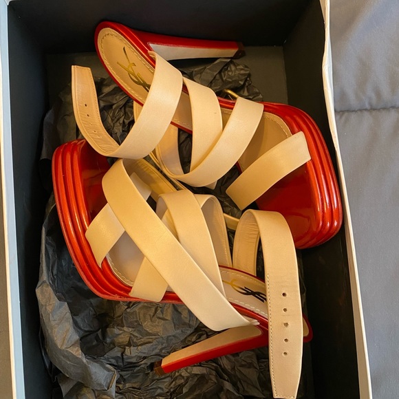 ♥️YSL Saint Laurent NEW sandals size 36 - Picture 3 of 8